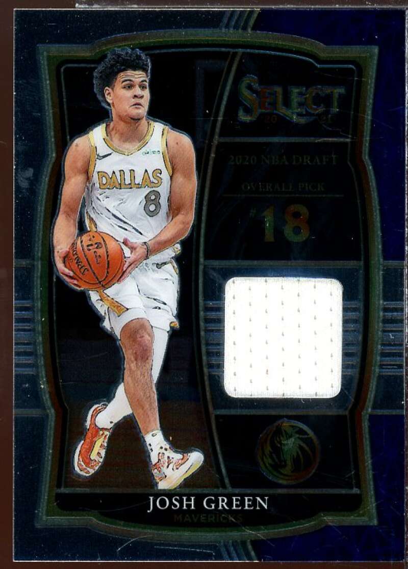 Josh Green Rookie Card 2020-21 Select Draft Selections Memorabilia #18  Image 1