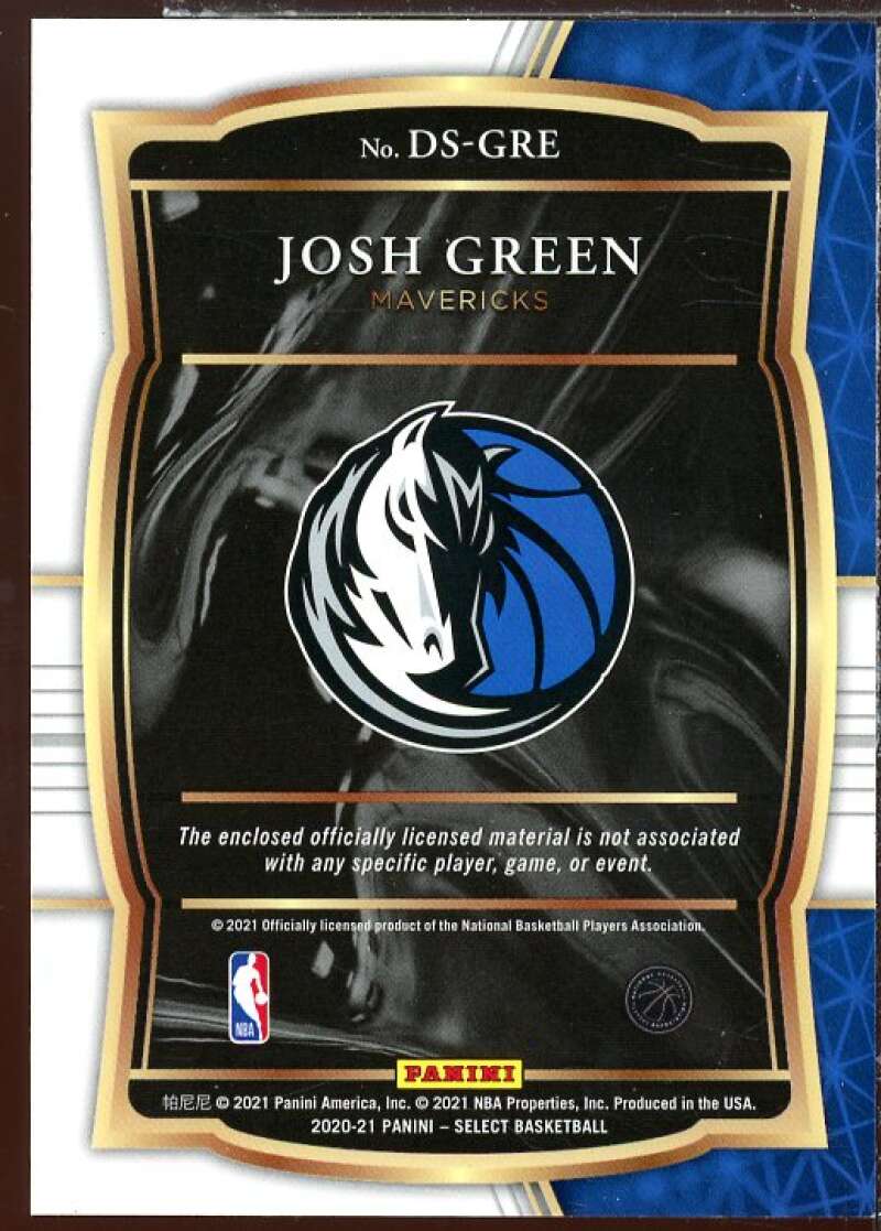 Josh Green Rookie Card 2020-21 Select Draft Selections Memorabilia #18  Image 2