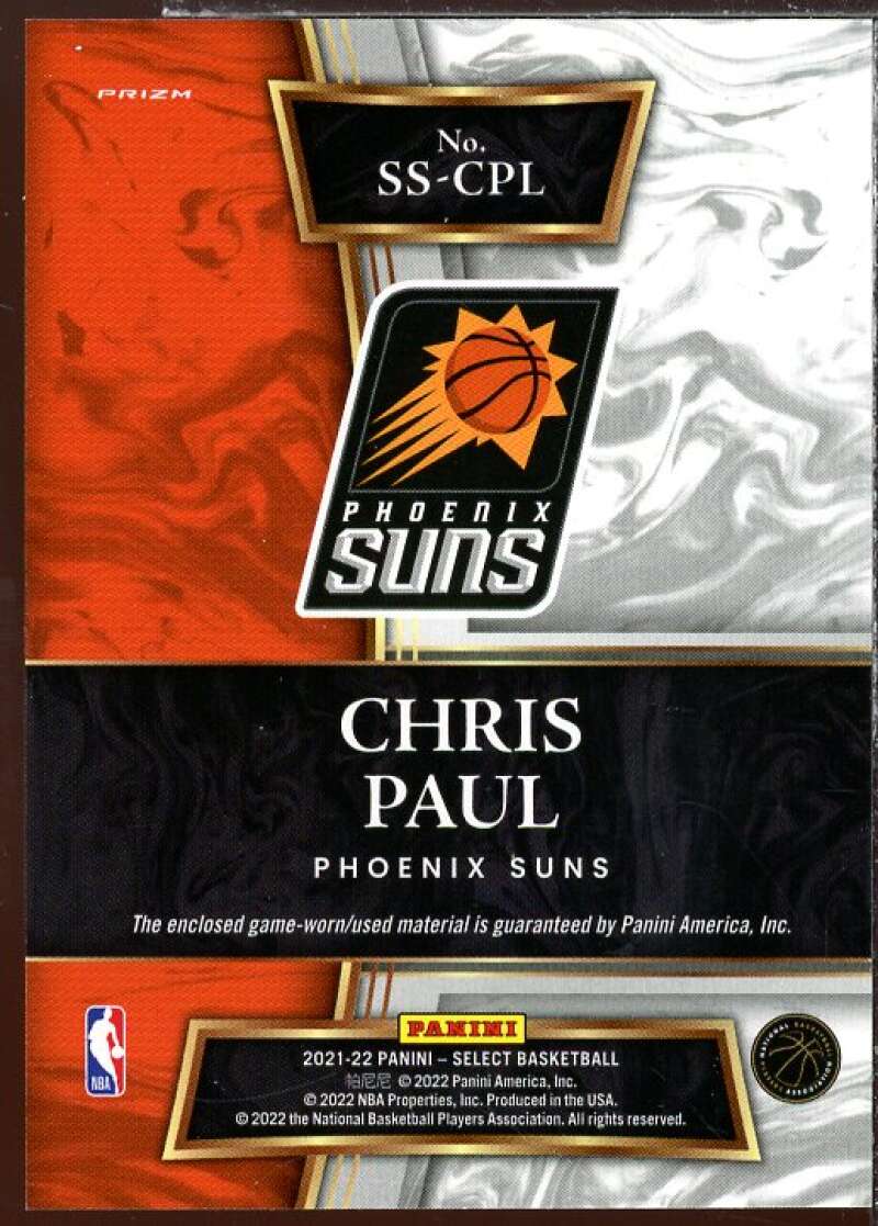 Chris Paul Card 2021-22 Select Selective Swatches #25  Image 2