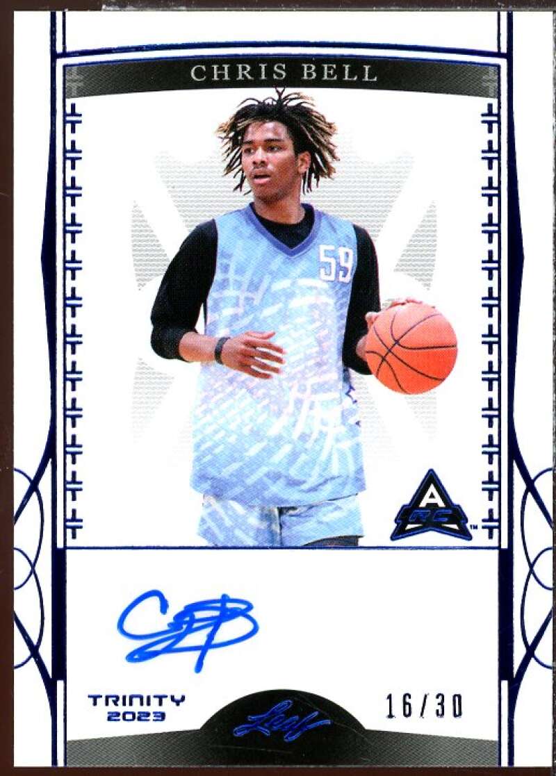 Chris Bell AU Rookie Card 2023 Leaf Trinity #BA-CB1  Image 1