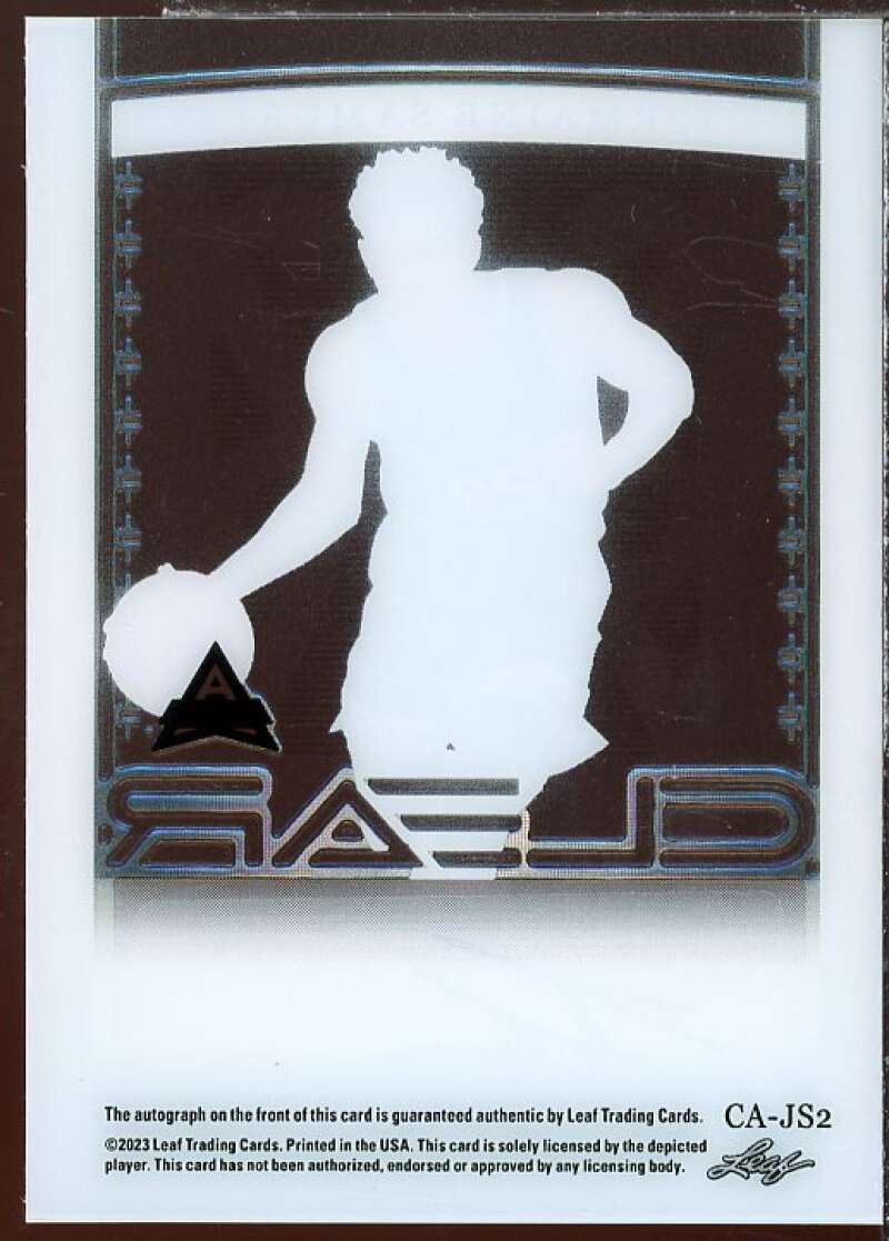 Jermaine Samuels AU Rookie Card 2023 Leaf Trinity Clear #CA-JS2  Image 2