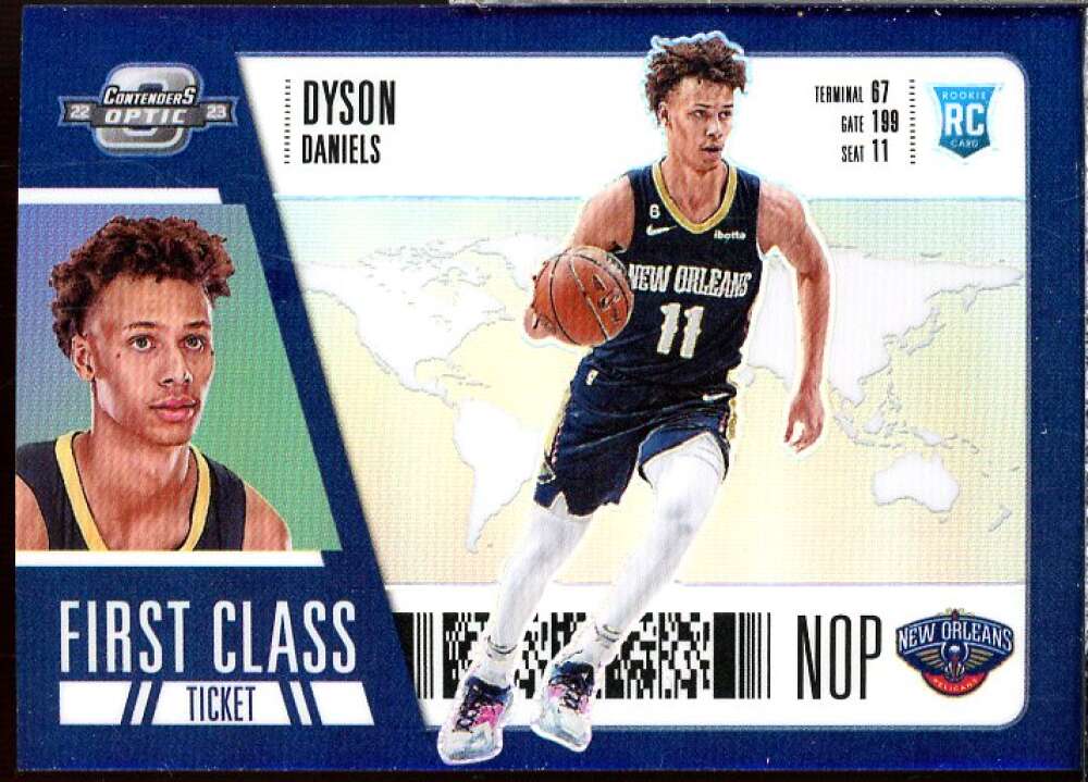 Dyson Daniels Rookie Card 2022-23 Panini Contenders Optic First Class Ticket #7  Image 1