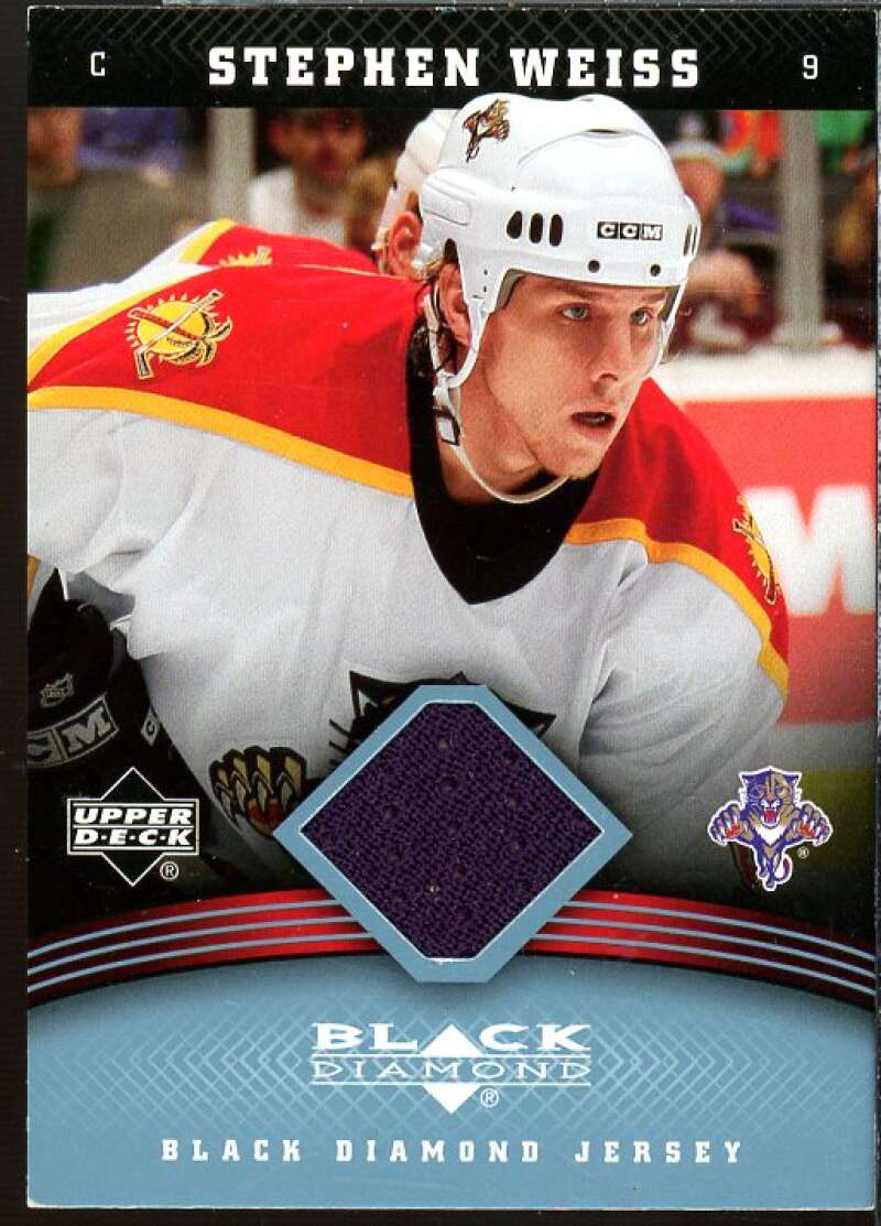 Stephen Weiss Card 2006-07 Black Diamond Jerseys #JSW  Image 1