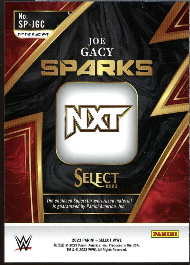 Joe Gacy Card 2023 Select WWE Sparks Memorabilia #SPJGC  Image 2