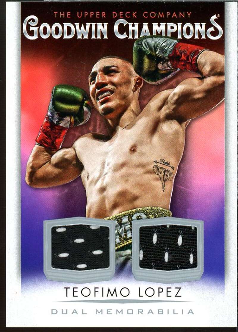 Teofimo Lopez 2021 Upper Deck Goodwin Champions Dual Swatch Memorabilia #M2TL  Image 1