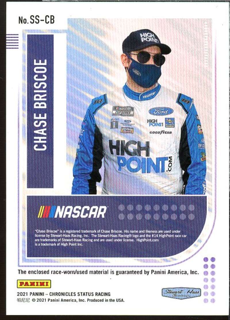 Chase Briscoe Card 2021 Panini Chronicles Status Swatches #3  Image 2