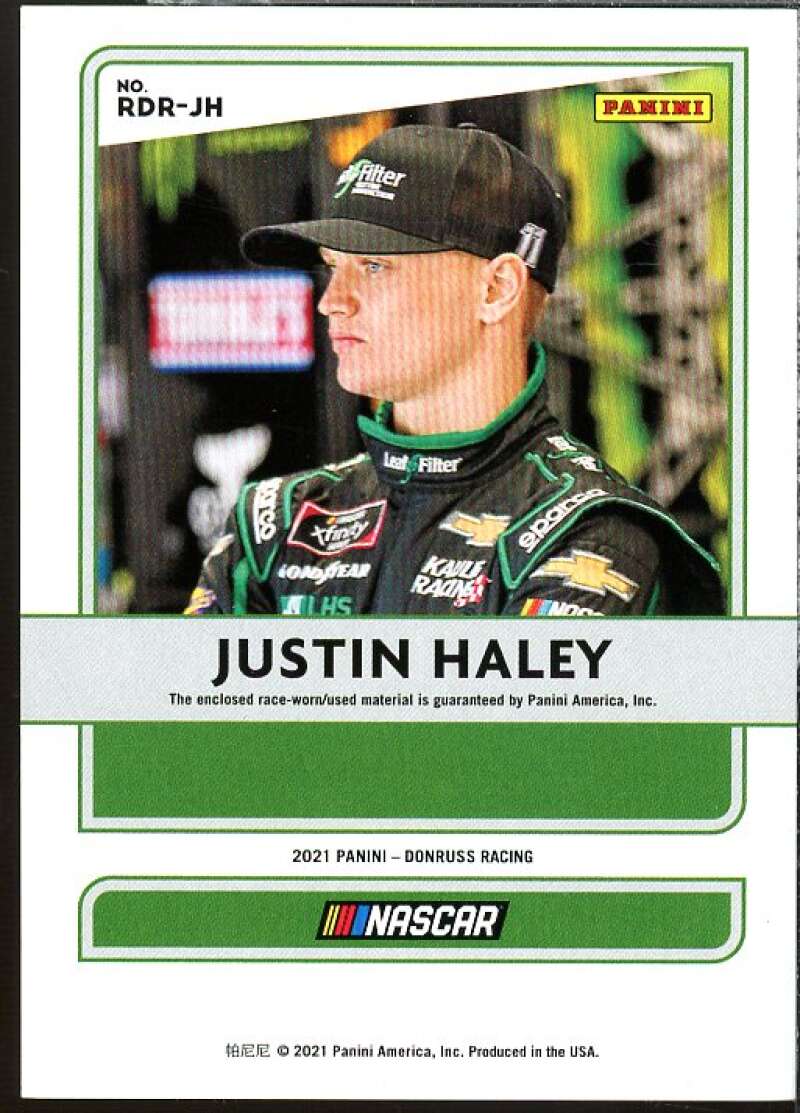 Justin Haley Card 2021 Donruss Race Day Relics #26  Image 2