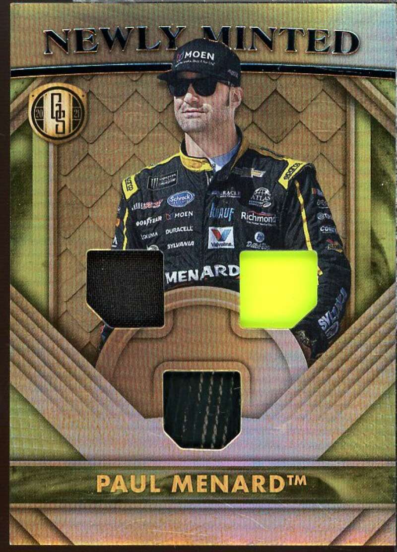 Paul Menard 2021 Panini Chronicles Gold Standard Newly Minted Memorabilia #6  Image 1