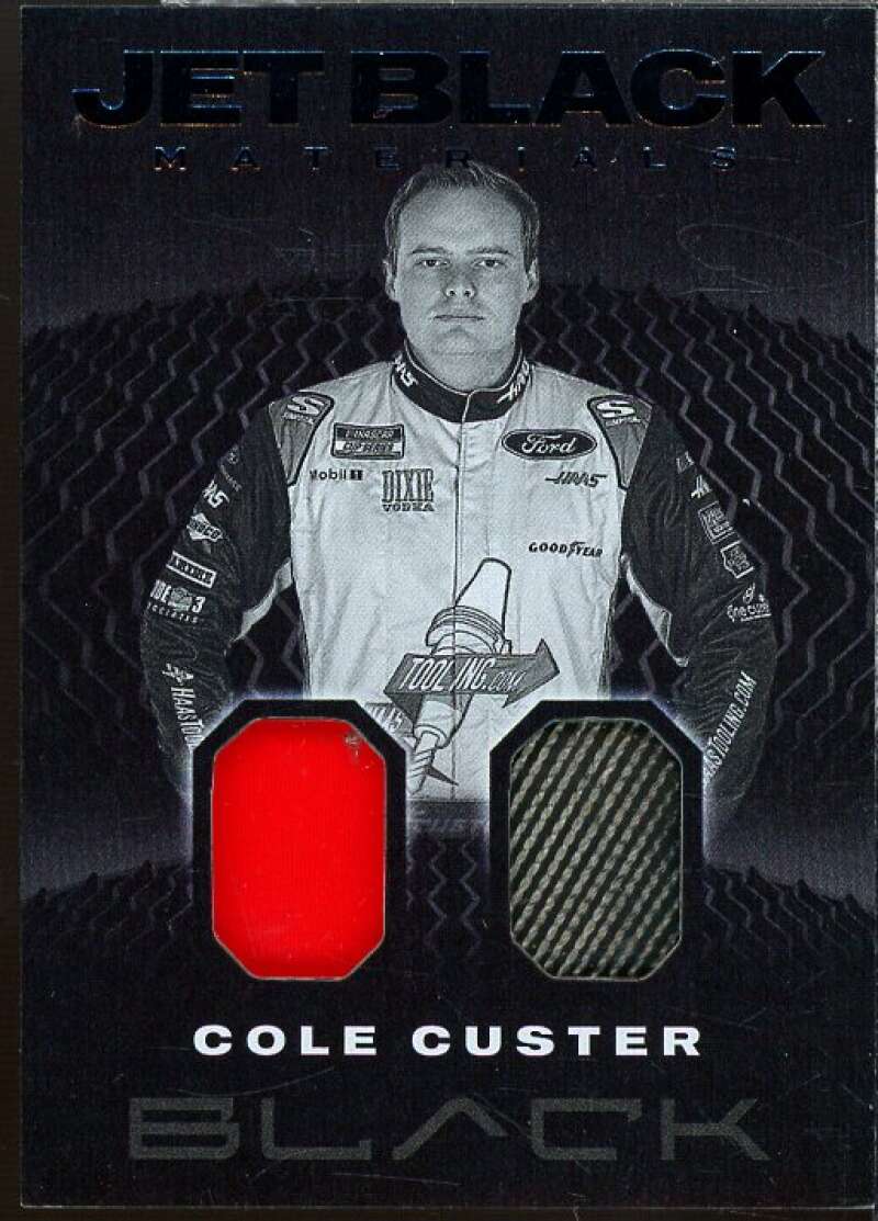 Cole Custer Card 2021 Panini Chronicles Black Jet Black Materials #4  Image 1