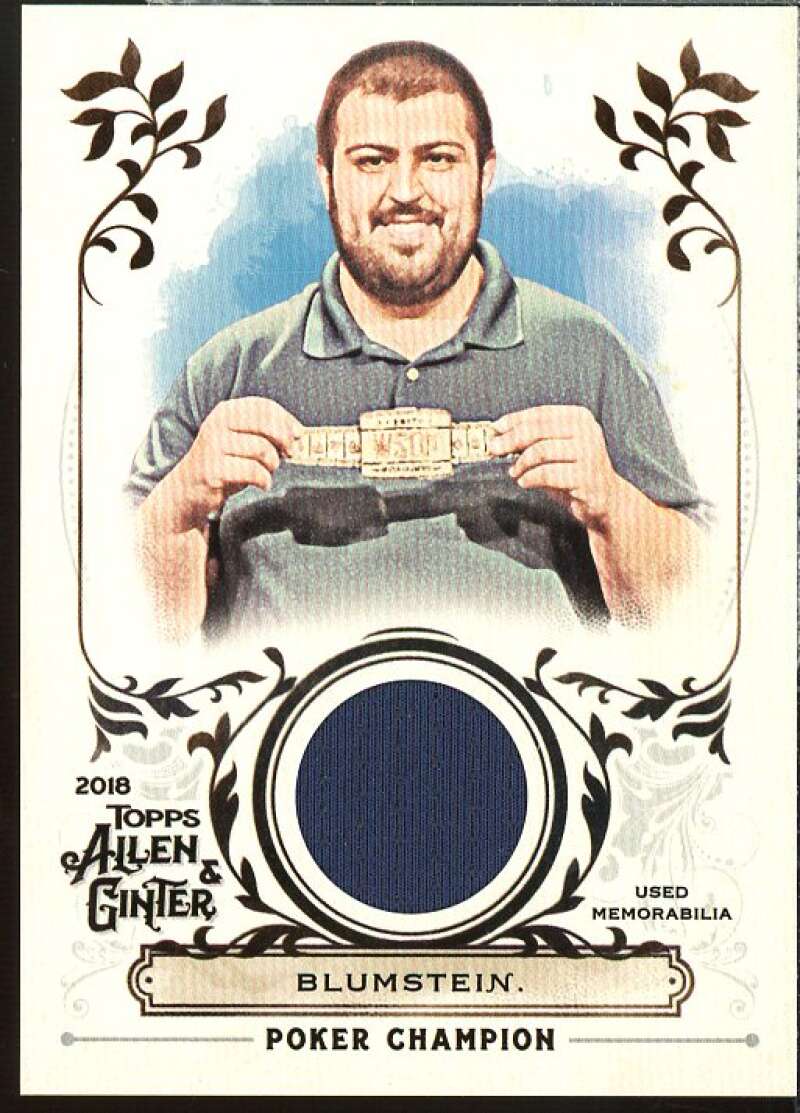 Scott Blumstein Card 2018 Topps Allen and Ginter Relics #FSRASB  Image 1