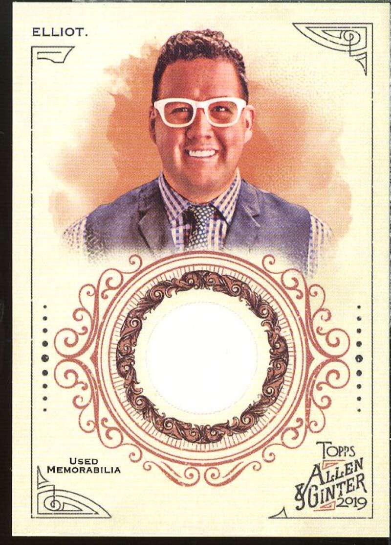 Graham Elliot Card 2019 Topps Allen and Ginter Relics #FSRAGE  Image 1