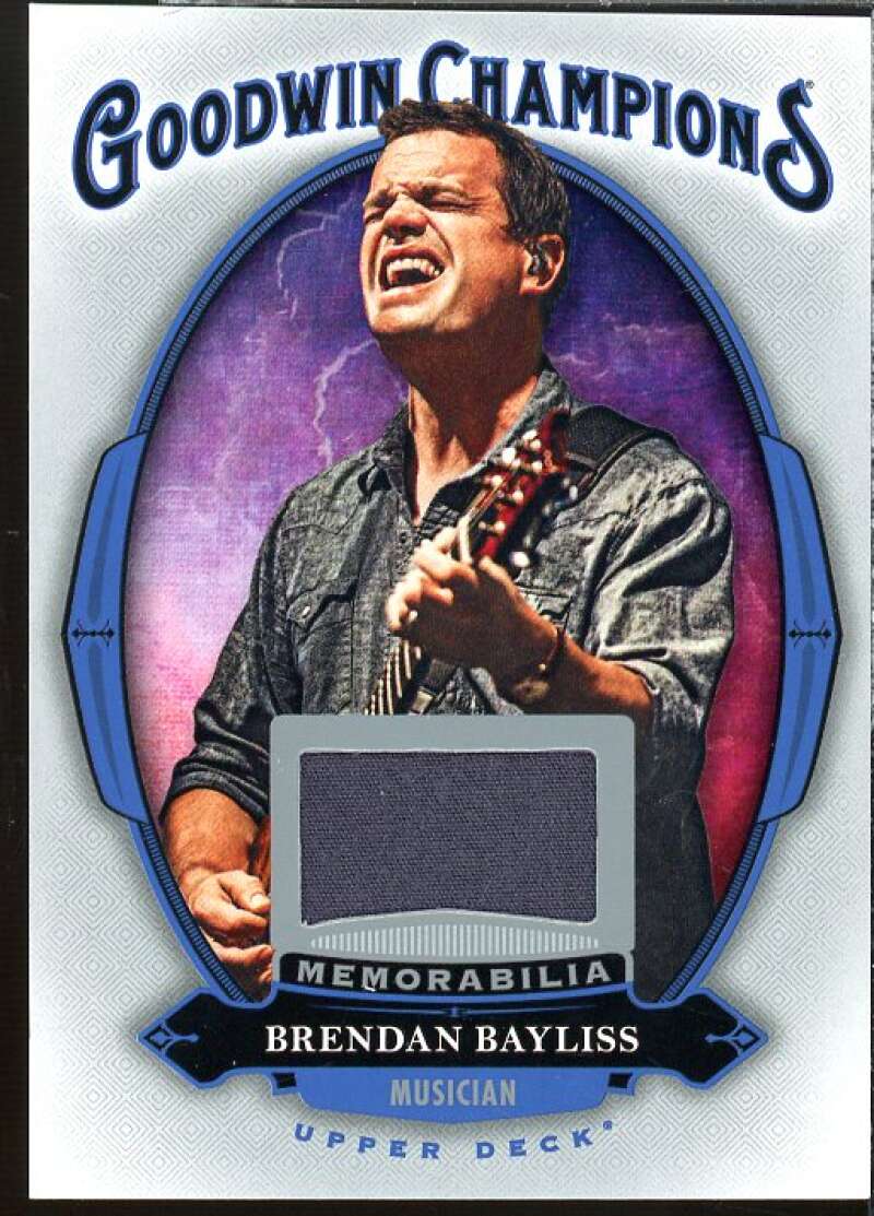 Brendan Bayliss E Card 2020 Upper Deck Goodwin Champions Memorabilia #MBB  Image 1