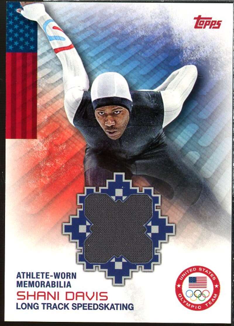 Shani Davis Card 2014 Topps U.S. Olympic Team Relics #ORSD  Image 1