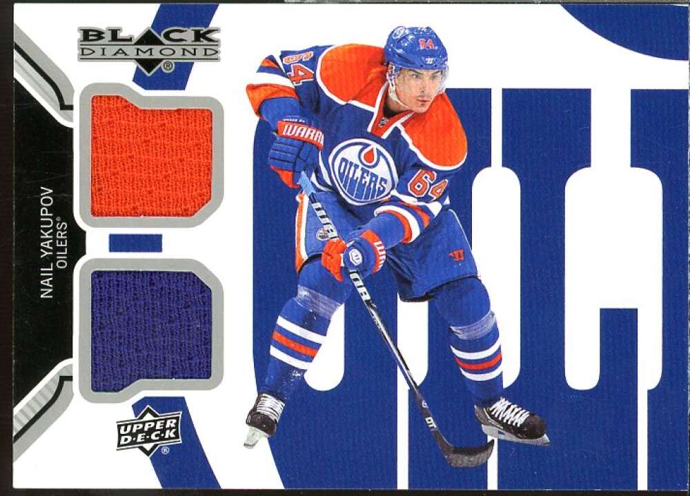 Nail Yakupov Card 2013-14 Black Diamond Dual Jerseys #EDMNY  Image 1