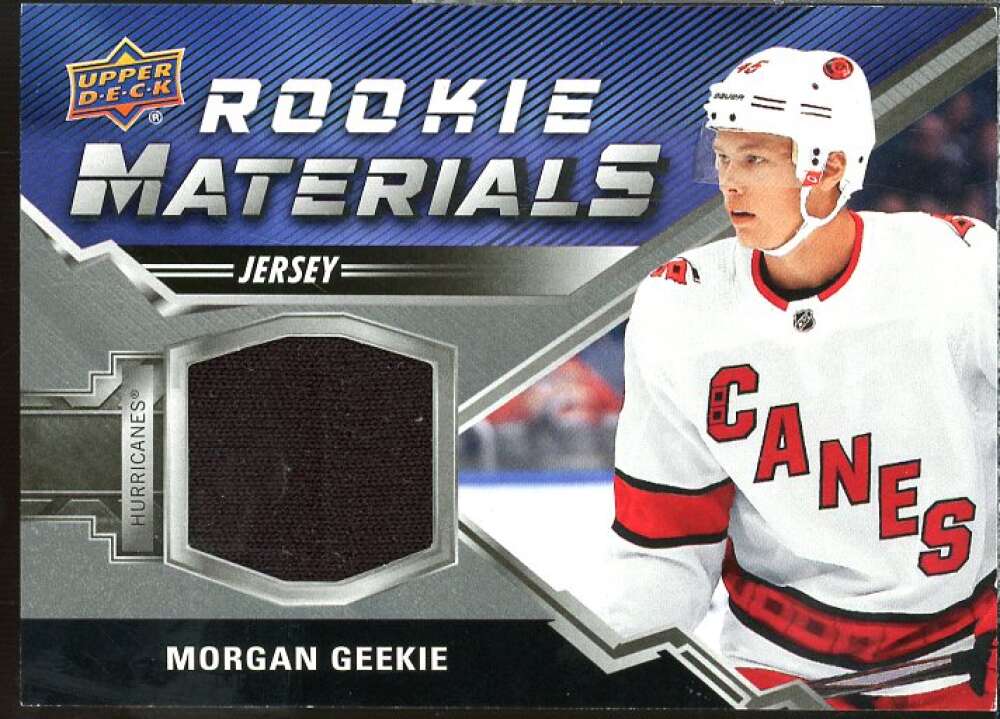 Morgan Geekie Card 2020-21 Upper Deck Rookie Materials #RMMG  Image 1