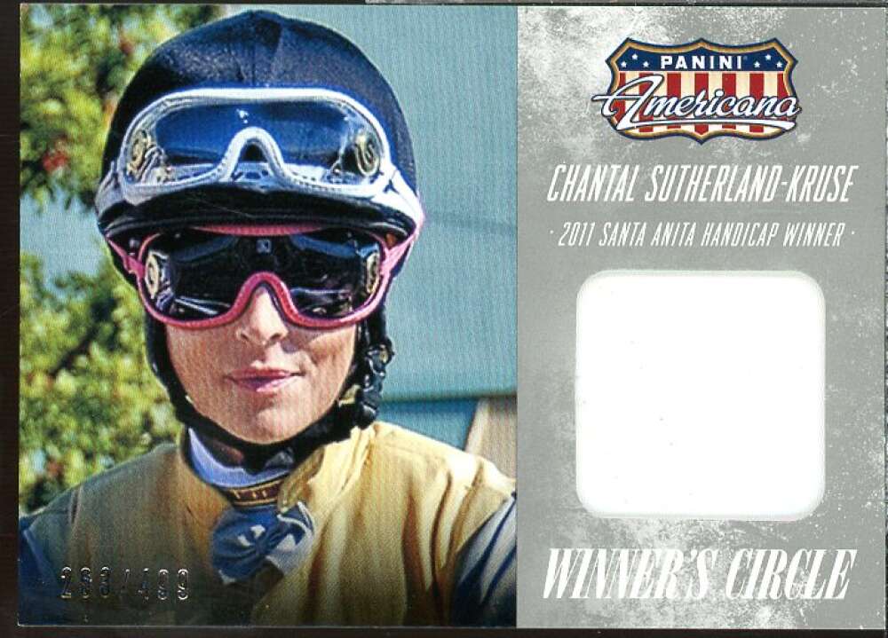 Chantal Sutherland-Kruse 2015 Panini Americana Winner's Circle Materials #1  Image 1