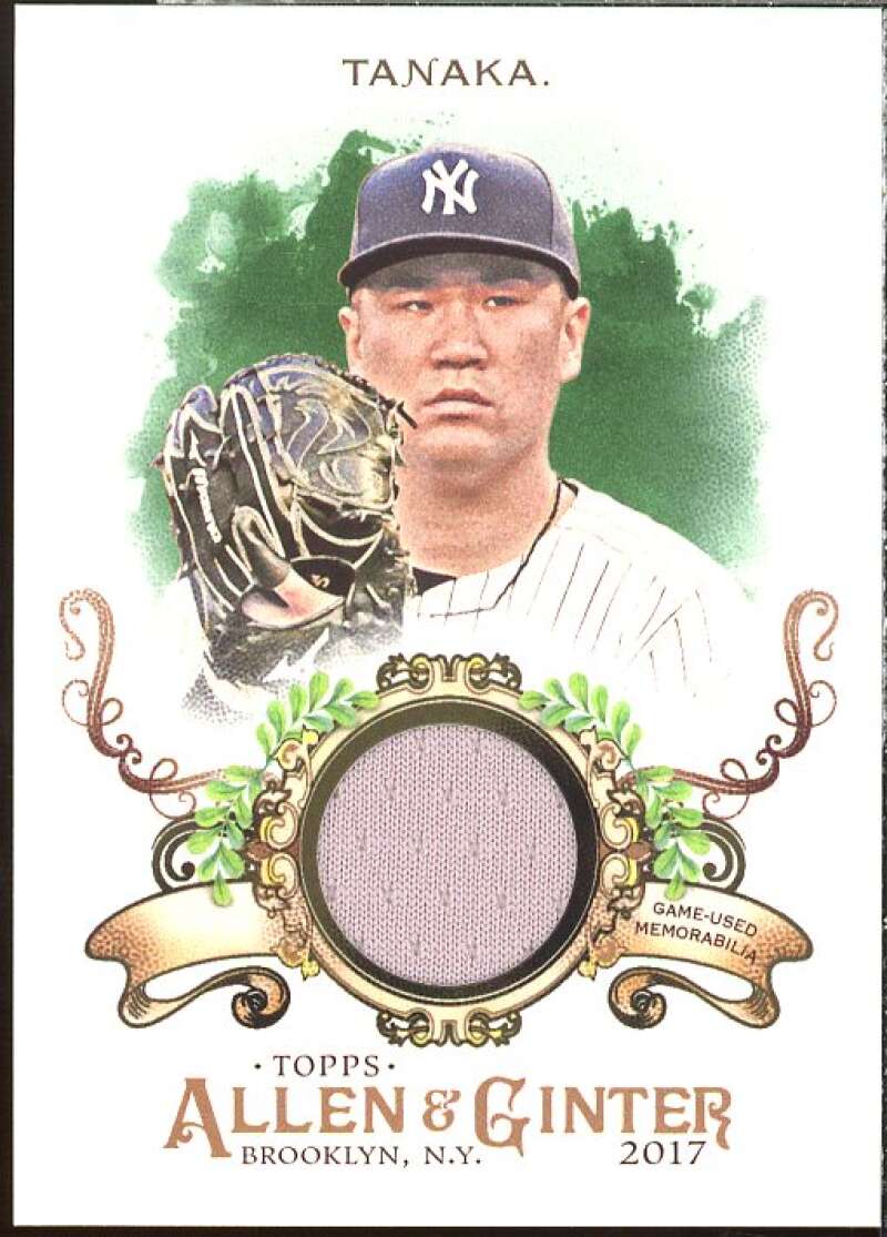 Masahiro Tanaka Card 2017 Topps Allen and Ginter Relics #FSRBMTA  Image 1