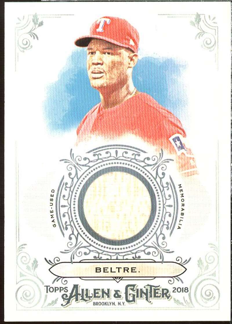 Adrian Beltre Card 2018 Topps Allen and Ginter Relics #FSRBAE  Image 1