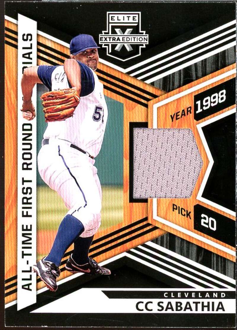 CC Sabathia Card 2021 Elite Extra Edition All-Time First Round Materials #15  Image 1