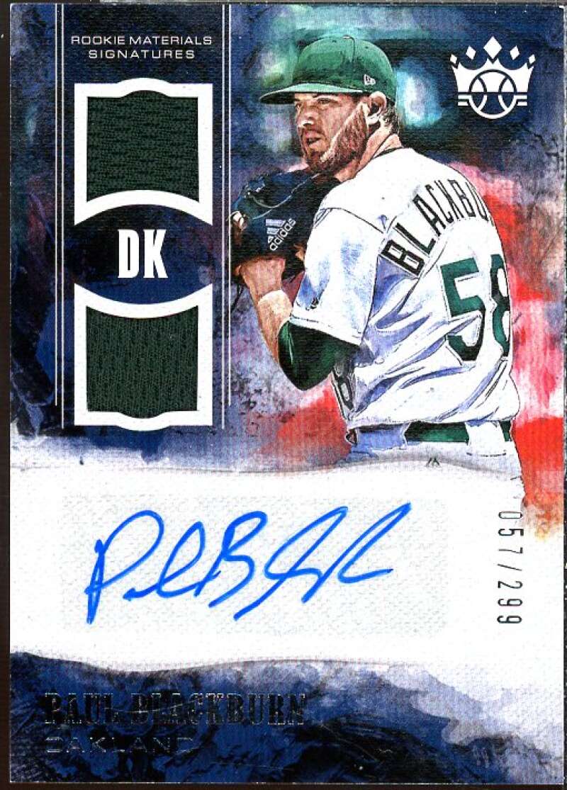 Paul Blackburn Rookie 2018 Diamond Kings DK Rookie Materials Signatures #35  Image 1