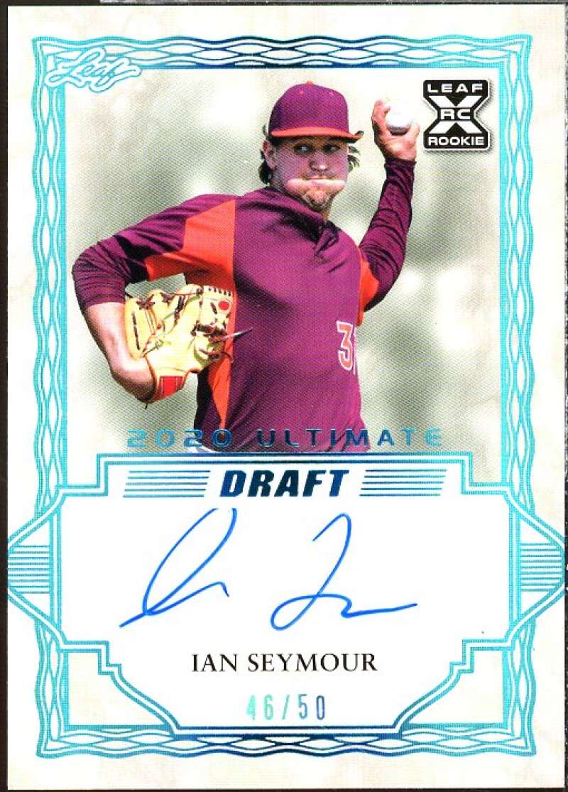 Ian Seymour Rookie Card 2020 Leaf Flash Blue #BAIS1  Image 1