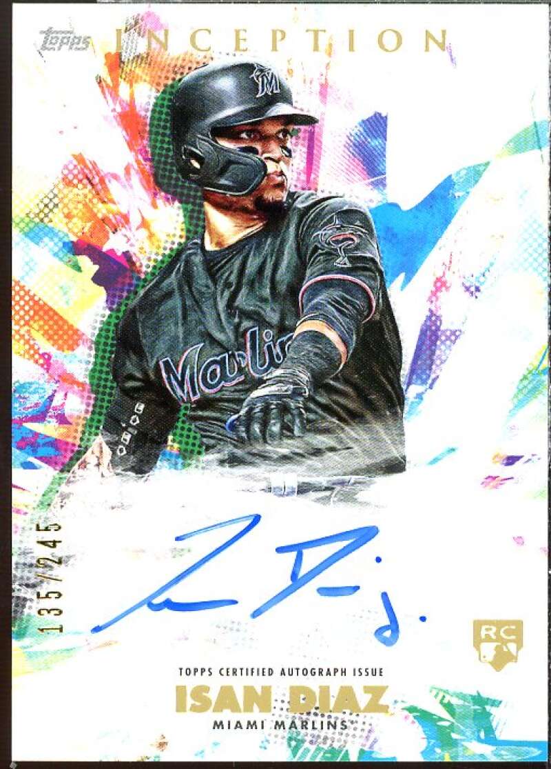 Isan Diaz RC 2020 Topps Inception Rookie and Emerging Stars Autographs #RESAID  Image 1