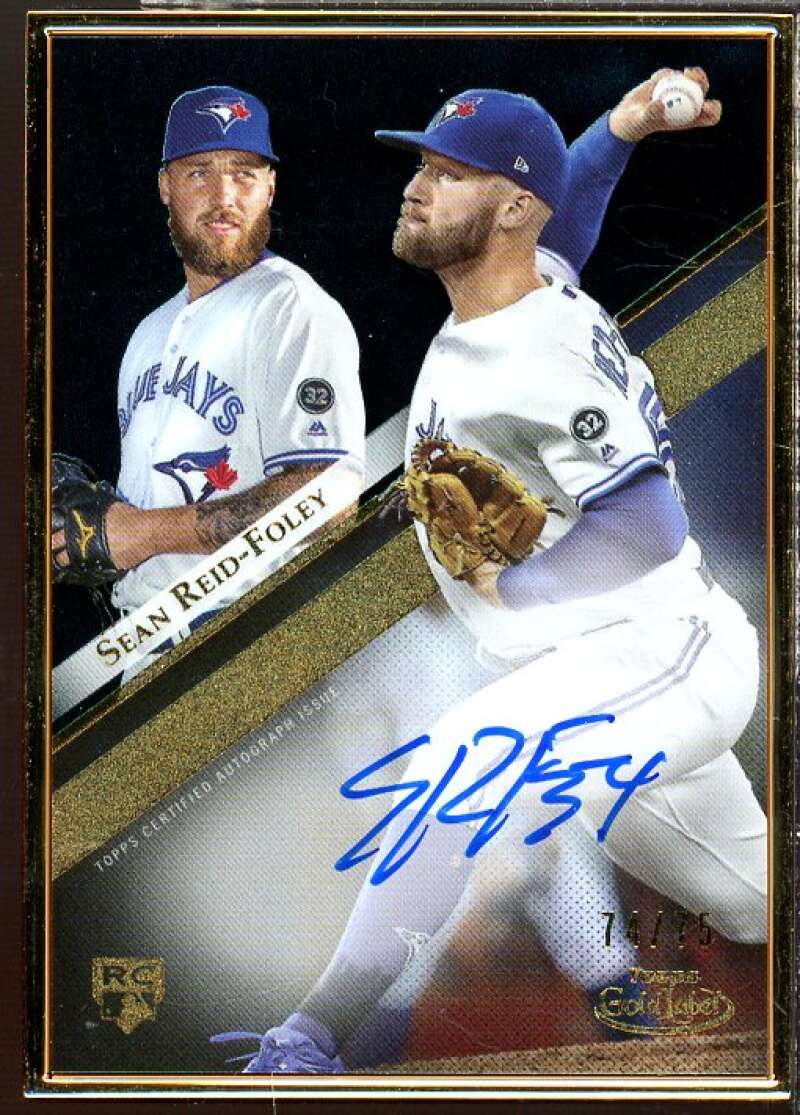 Sean Reid-Foley Rookie 2019 Topps Gold Label Framed Autographs Black #GLASR  Image 1