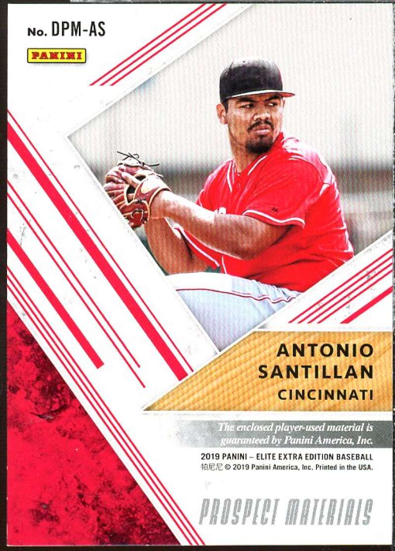 Antonio Santillan Rookie 2019 Elite Extra Edition Dual Prospect Materials Red #3  Image 2