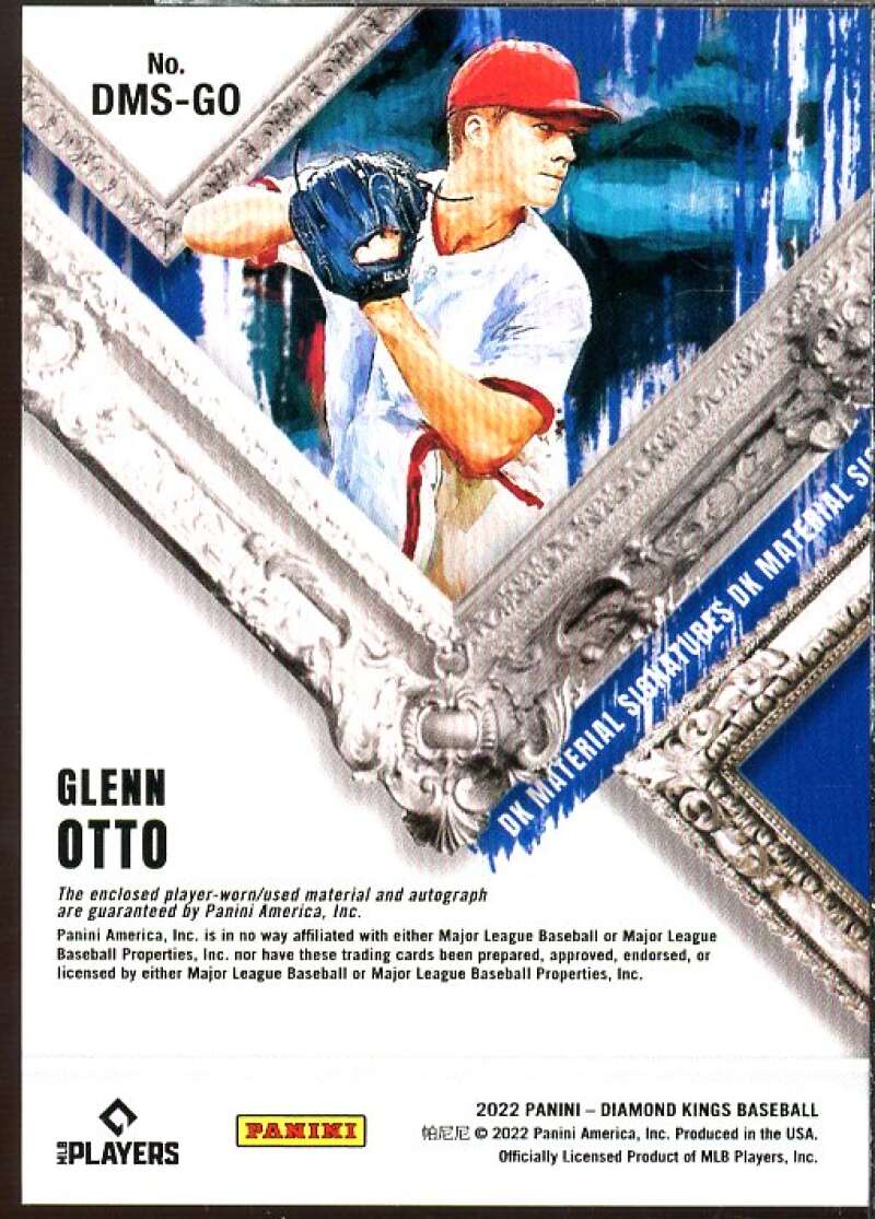 Glenn Otto Rookie Card 2022 Diamond Kings DK Material Signatures #8  Image 2