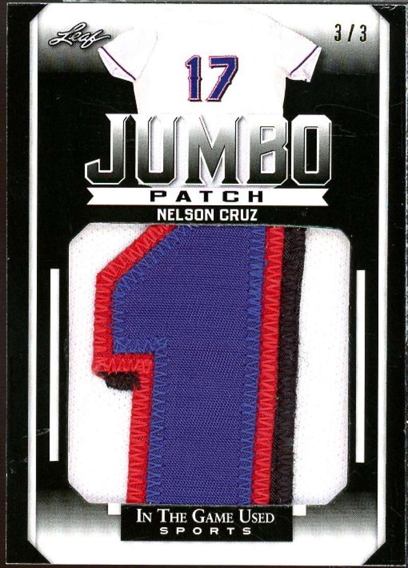 Nelson Cruz Card 2022 Leaf In The Game Jumbo Patch #JP-26  Image 1