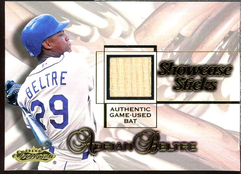 Adrian Beltre Card 2001 Fleer Showcase Sticks #3  Image 1