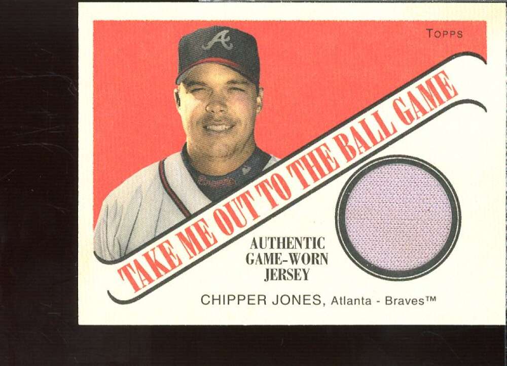 Chipper Jones Jsy 2004 Topps Cracker Jack Take Me Out to the Ballgame Relics #CJ  Image 1
