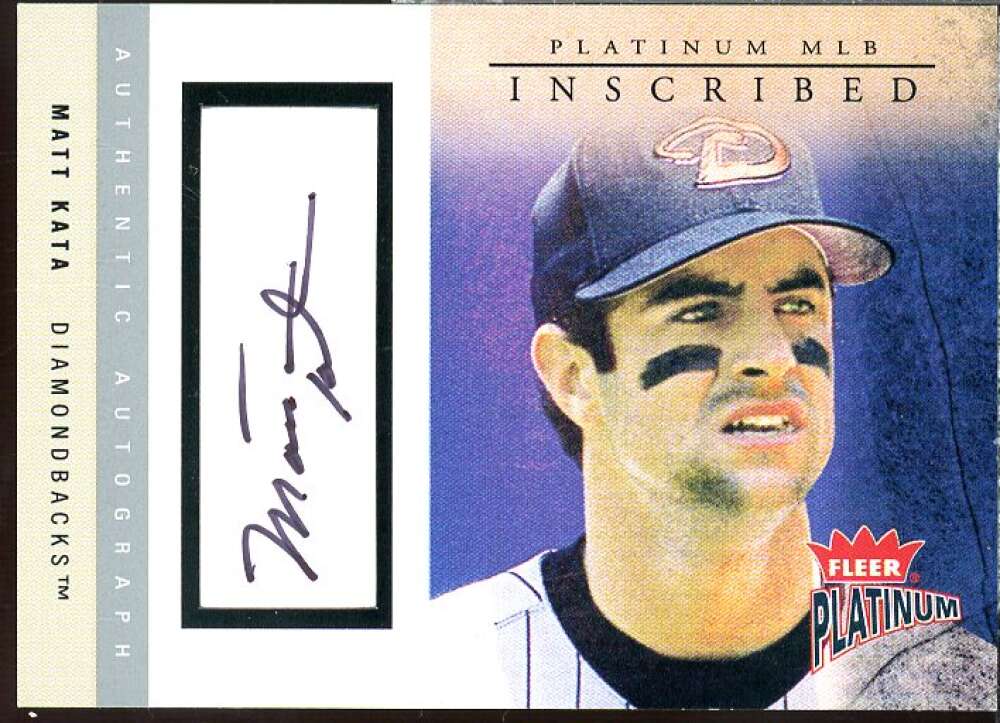 Matt Kata Card 2004 Fleer Platinum Inscribed #MK  Image 1