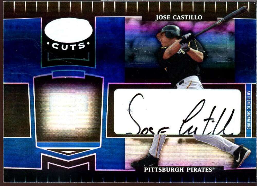 Jose Castillo Card 2004 Leaf Certified Cuts Marble Signature Blue #153  Image 1