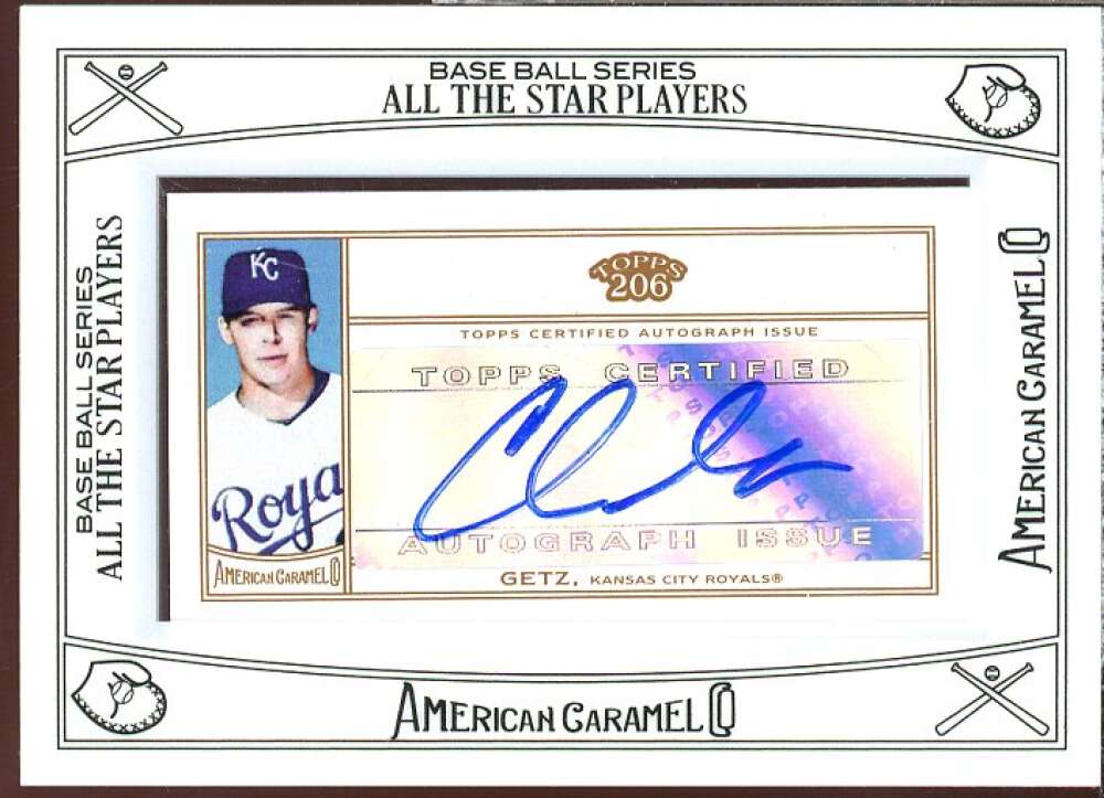 Chris Getz Card 2010 Topps 206 Mini Framed American Caramel Autographs #CG  Image 1