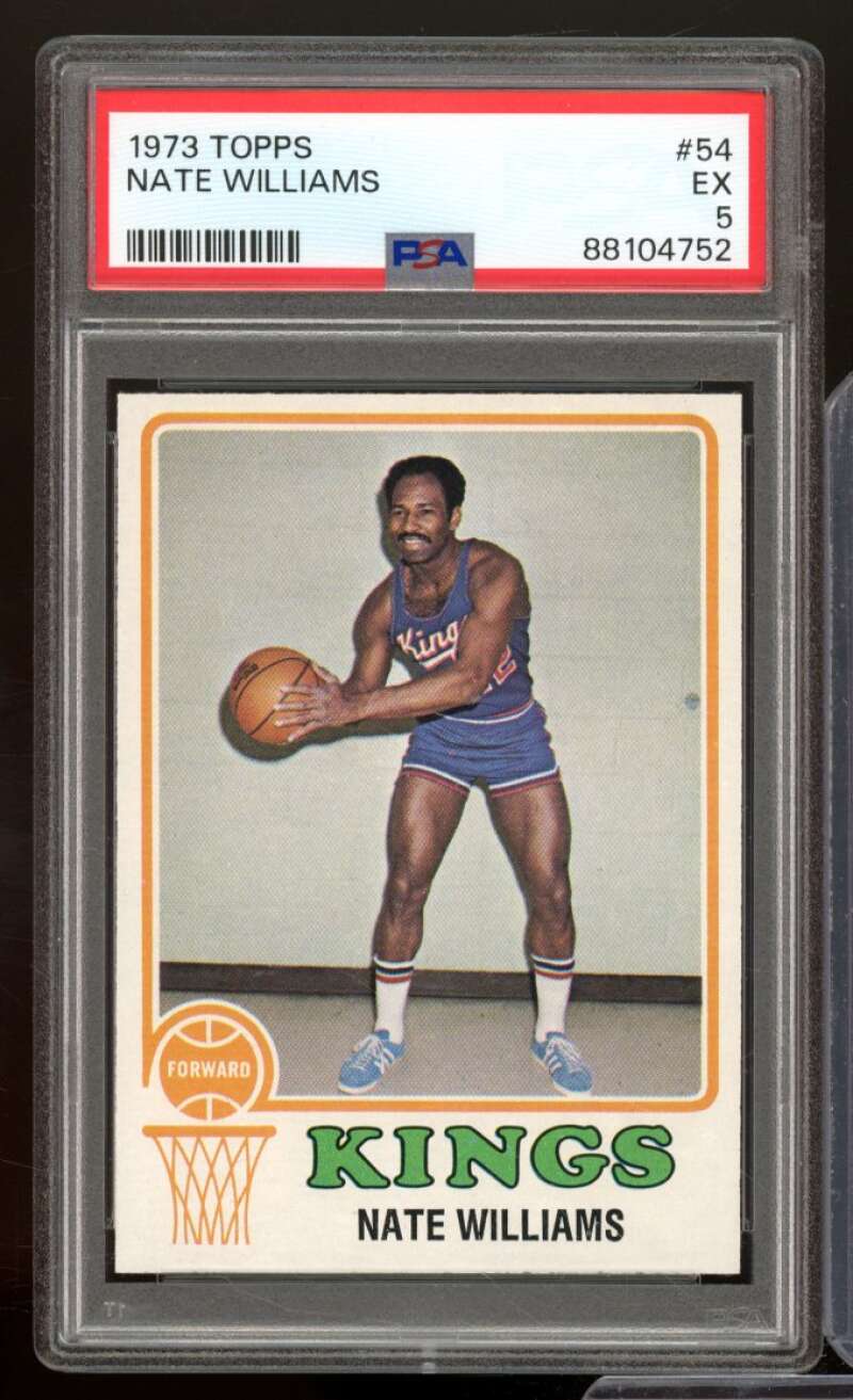 Nate Williams Card 1973-74 Topps #54 PSA 5 Image 1