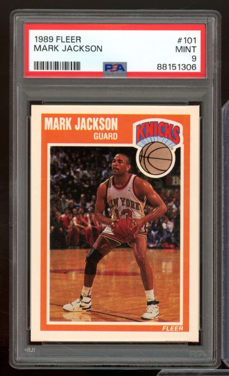 Mark Jackson Card 1989 Fleer #101 PSA 9 Image 1