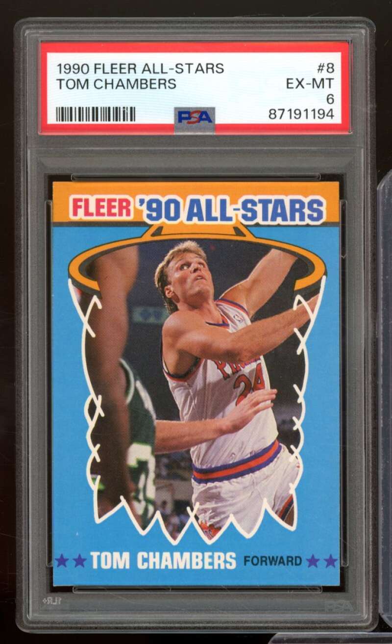 Tom Chambers Card 1990-91 Fleer All-Stars #8 PSA 6 Image 1