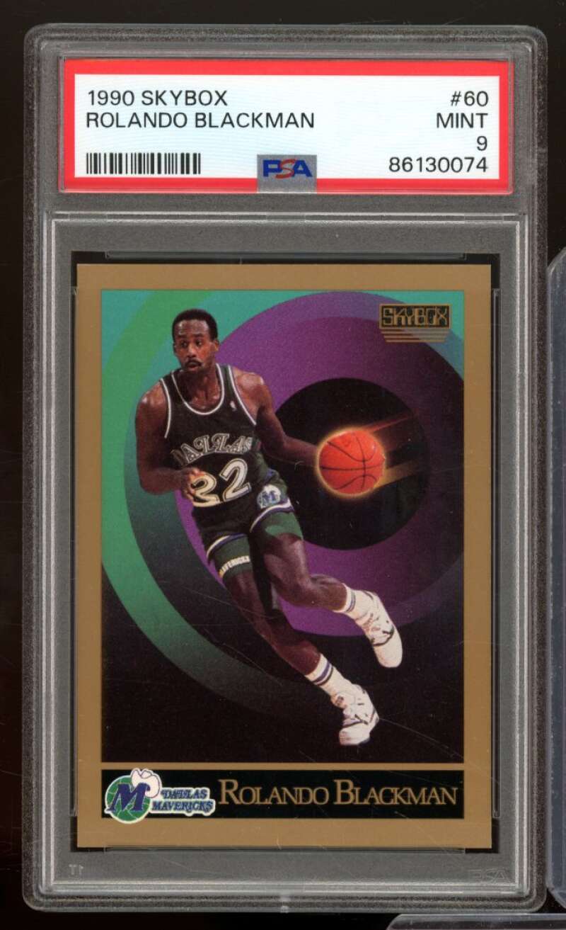 Rolando Blackman Card 1990-91 SkyBox #60 PSA 9 Image 1