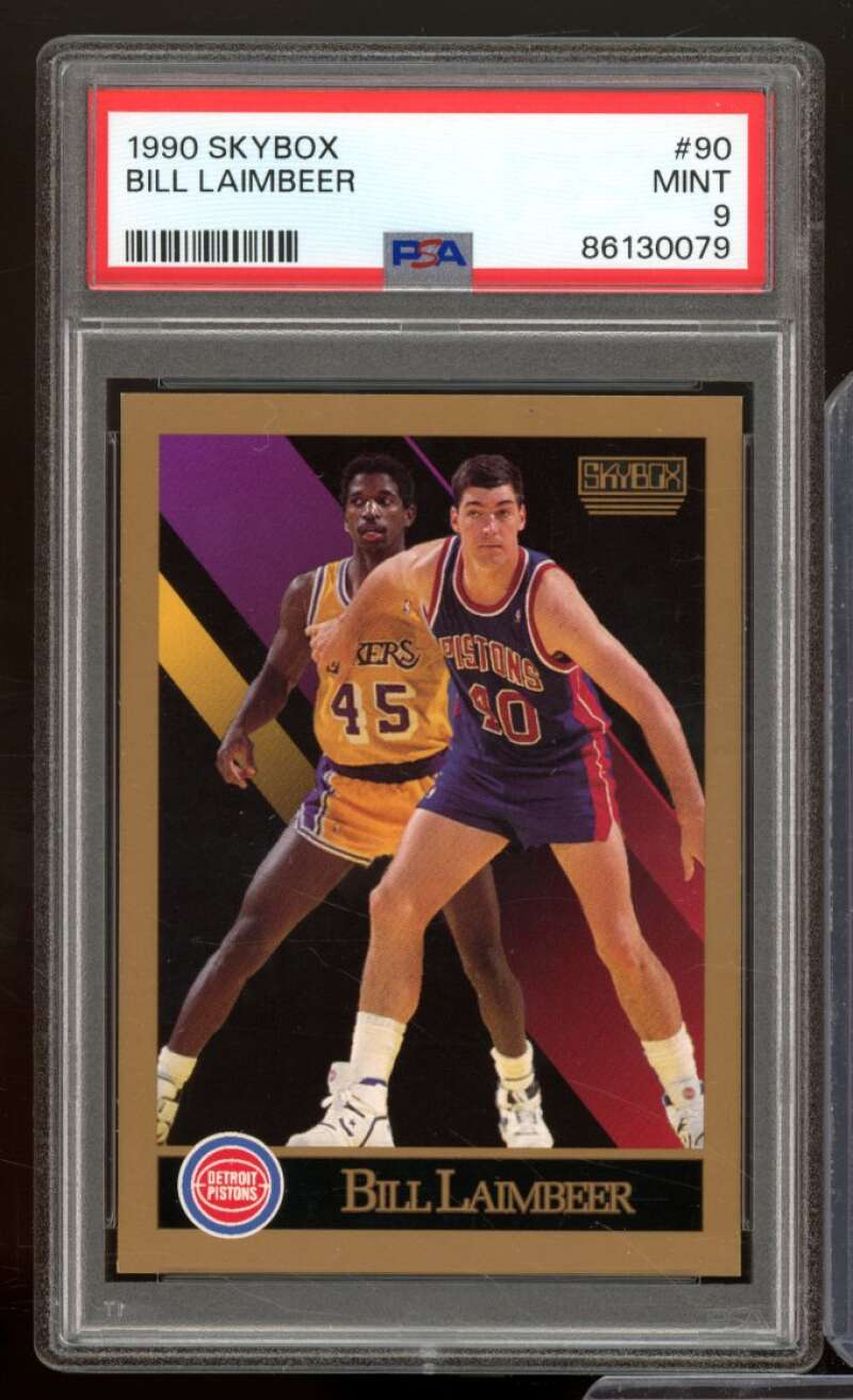 Bill Laimbeer Card 1990-91 SkyBox #90 PSA 9 Image 1