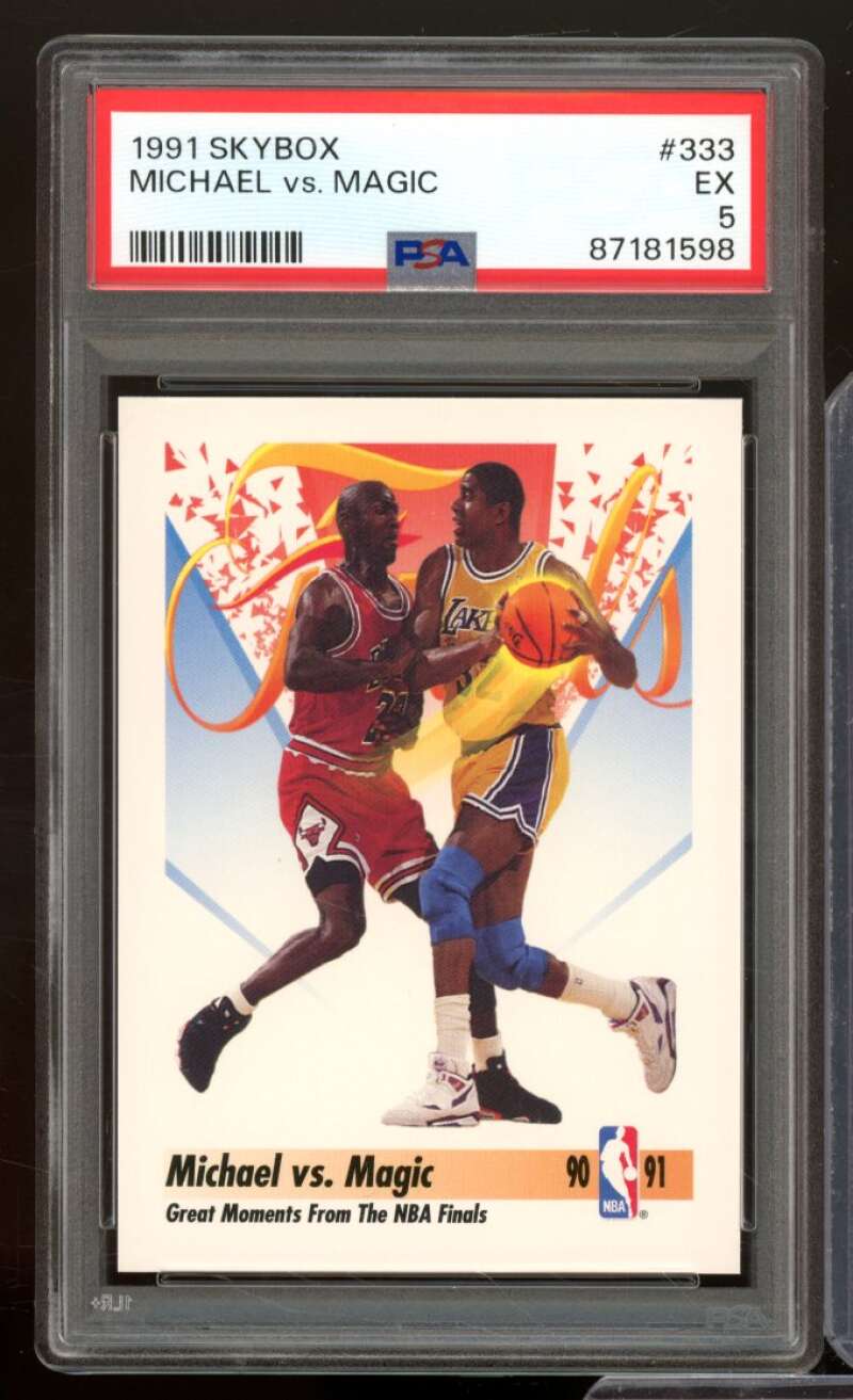 Michael Jordan Card 1991-92 SkyBox #333 PSA 5 Image 1