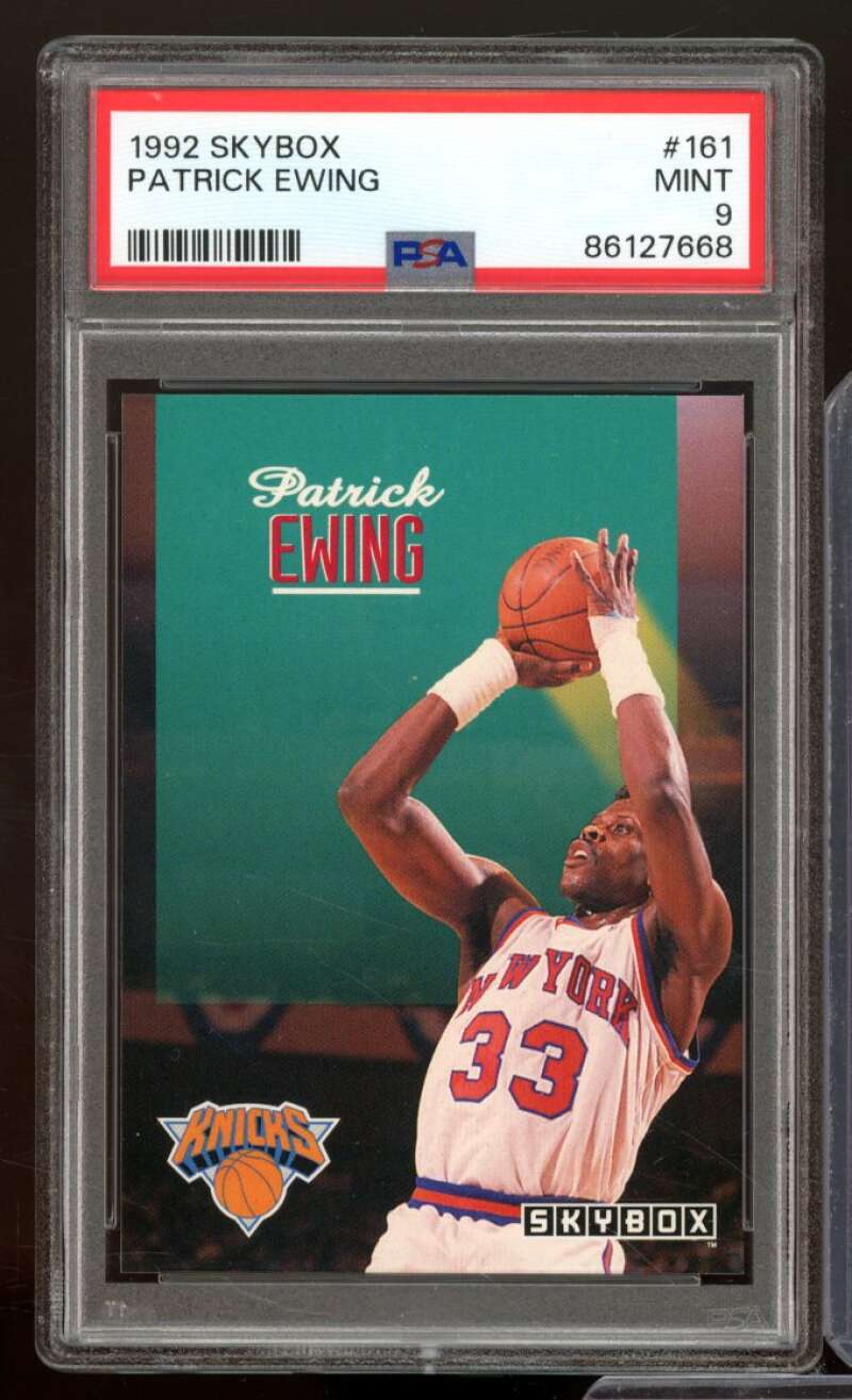 Patrick Ewing Card 1992-93 Skybox #161 PSA 9 Image 1