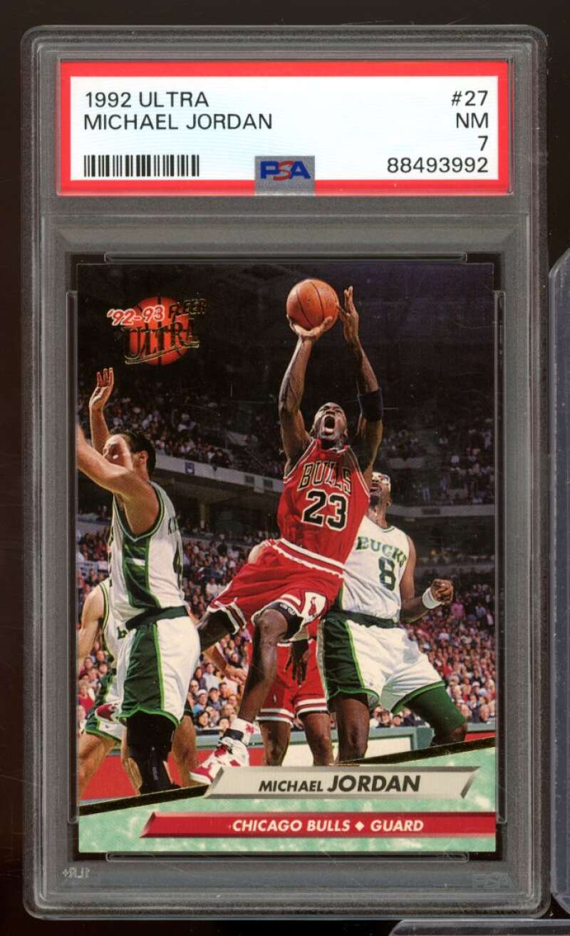 Michael Jordan Card 1992-93 Ultra #27 PSA 7 Image 1