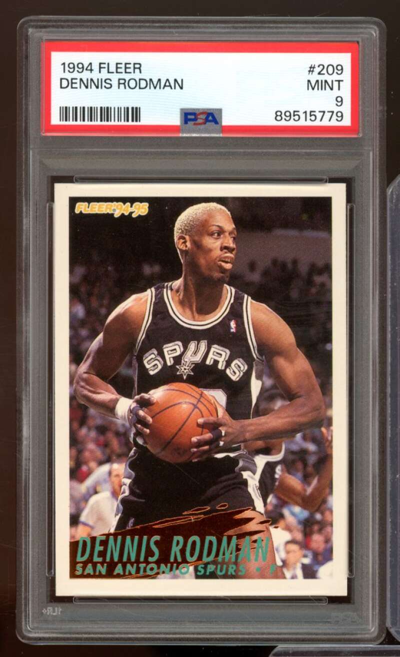 Dennis Rodman Card 1994-95 Fleer #209 PSA 9 Image 1