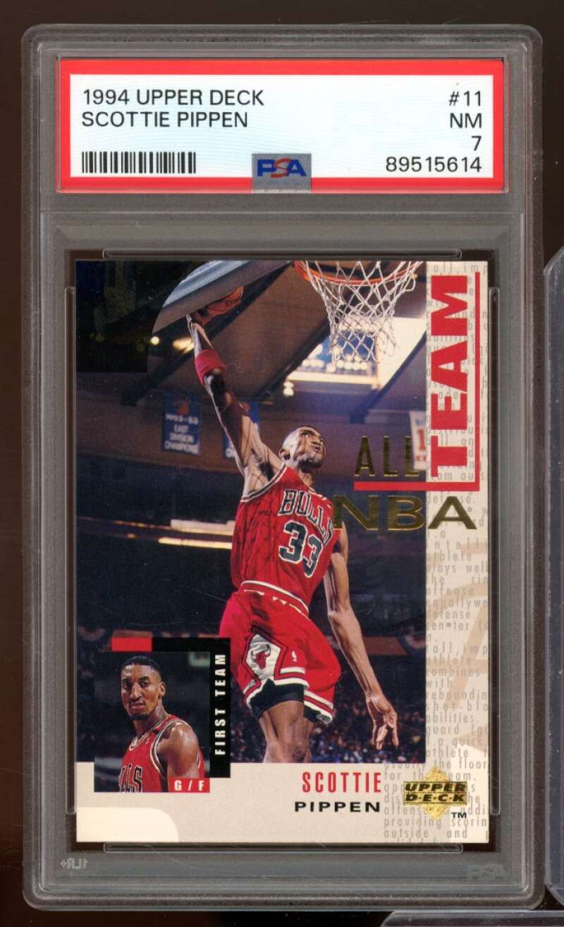 Scottie Pippen Card 1994-95 Upper Deck #11 PSA 7 Image 1