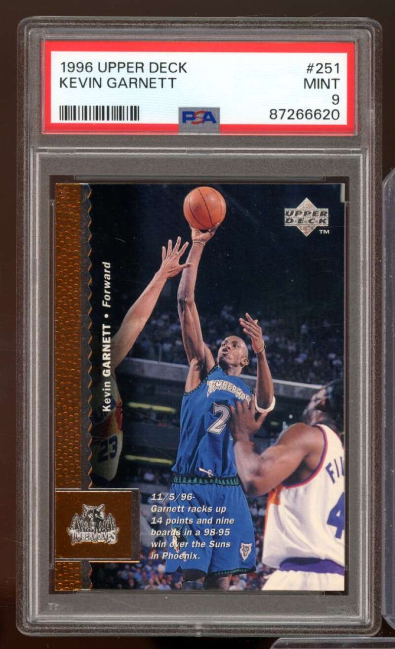 Kevin Garnett Card 1996-97 Upper Deck #251 PSA 9 Image 1