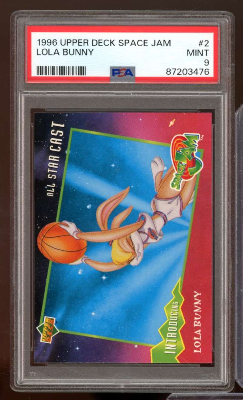 Lola Bunny Card 1996 Upper Deck Space Jam #2 PSA 9 Image 1