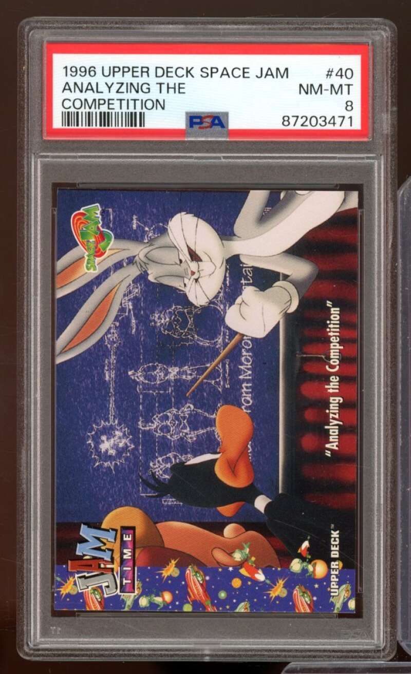 Analyzing The Competition Card 1996-97 Upper Deck Space Jam #40 PSA 8 Image 1