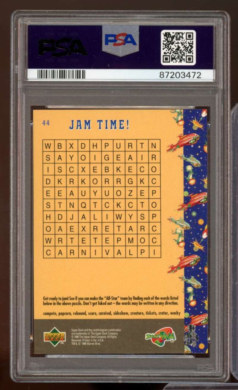 It'S Monstar Time Card 1996-97 Upper Deck Space Jam #44 PSA 9 Image 2