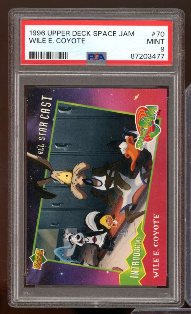 Wile E. Coyote Card 1996 Upper Deck Space Jam #70 PSA 9 Image 1